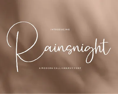 Rainsnight font