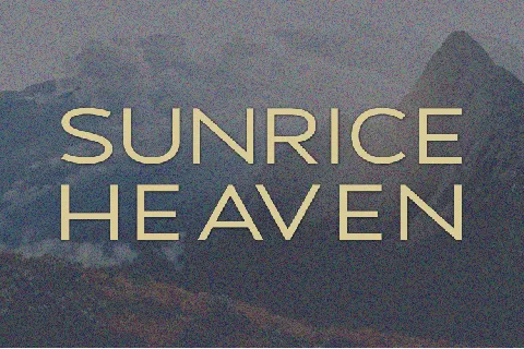 Sunrice Heaven font