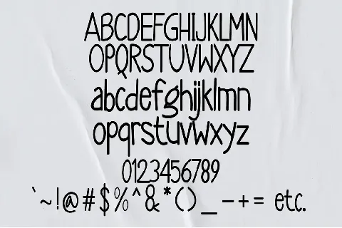 OVERUNDER - Personal Use font