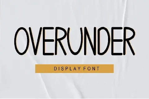 OVERUNDER - Personal Use font