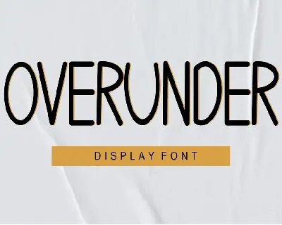 OVERUNDER - Personal Use font