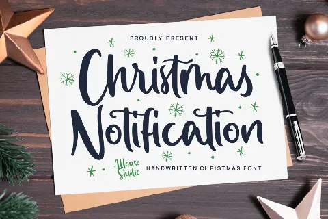 Christmas Notification font