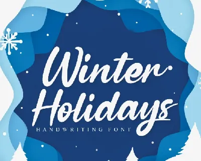 Winter Holidays Script font