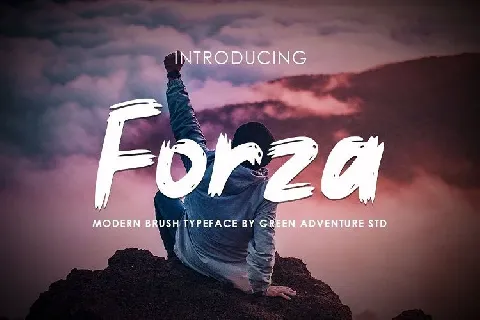 Forza Brush font