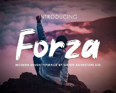 Forza Brush font