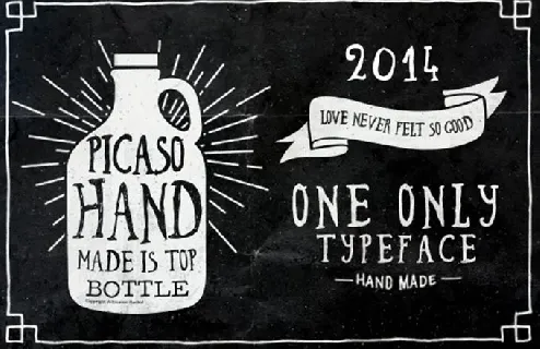 Picaso Hand Made font