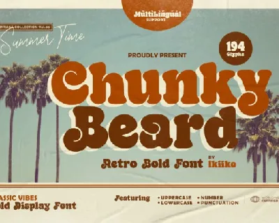 Chunky Beard font