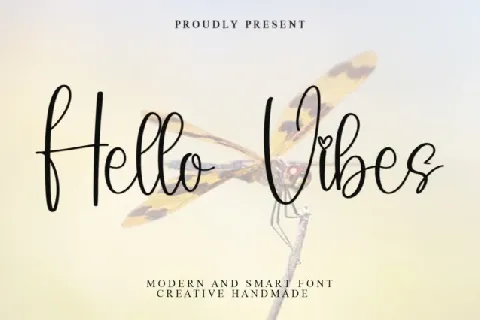 Hello Vibes font