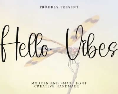 Hello Vibes font