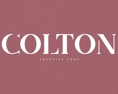 Colton font