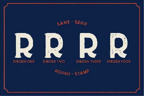 Riborn Typeface font