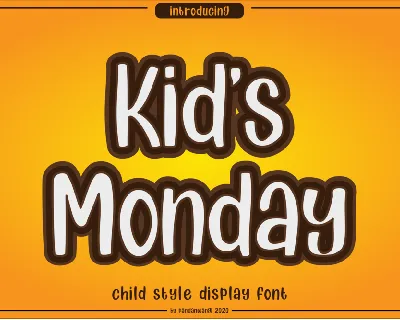 Kids Monday font