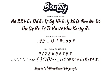 Bounty font