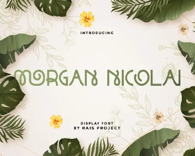Morgan Nicolai Demo font