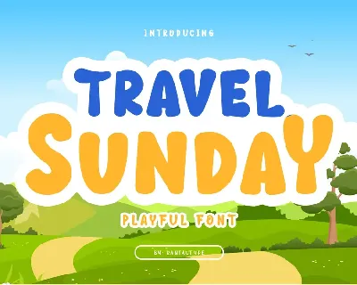 Travel Sunday font