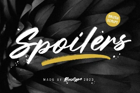 Spoilers font