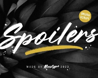 Spoilers font