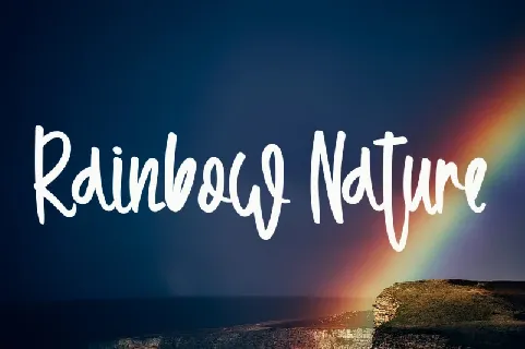 Watercolor Rainbow font