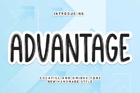 Advantage Display font