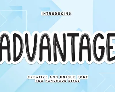 Advantage Display font