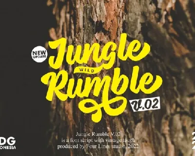 Jungle Rumble font