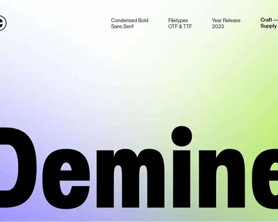 Demine font