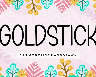 GOLDSTICK font