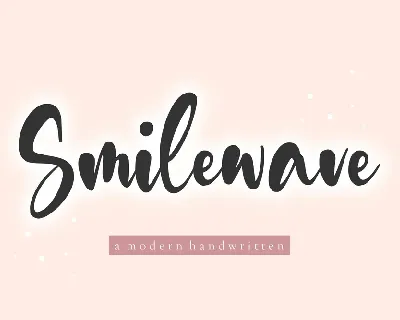 Smilewave font