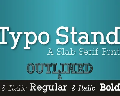 Typo Stand Demo font