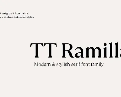 TT Ramillas font