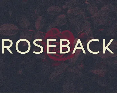 Roseback font
