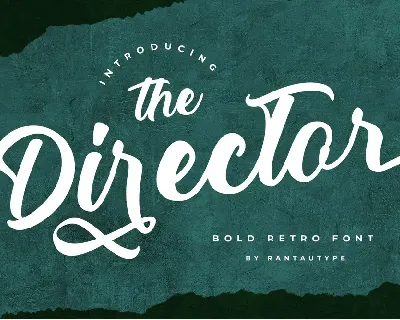 The Director Script font