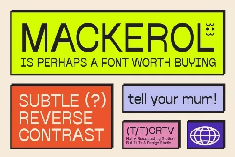 Mackerel font