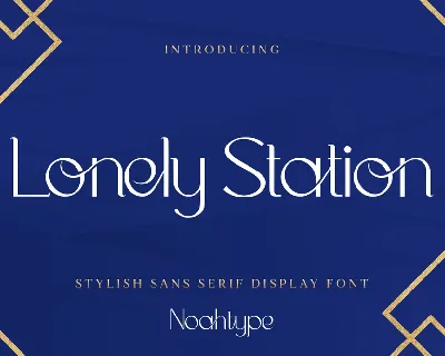 Lonely Station font