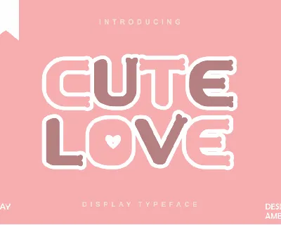 Cute Love font