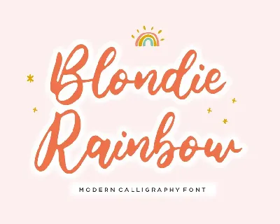 Blondie Rainbow font