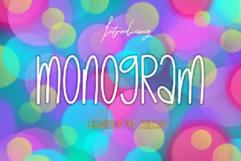 Monogram font