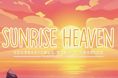 Sunrise Heaven Display font