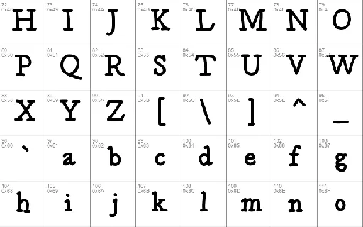 Postage font