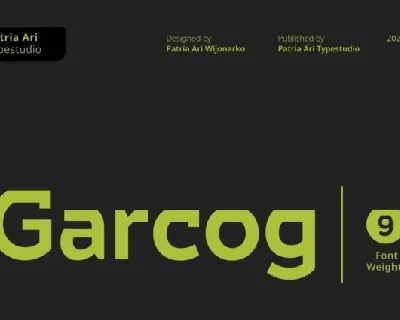 Garcog font