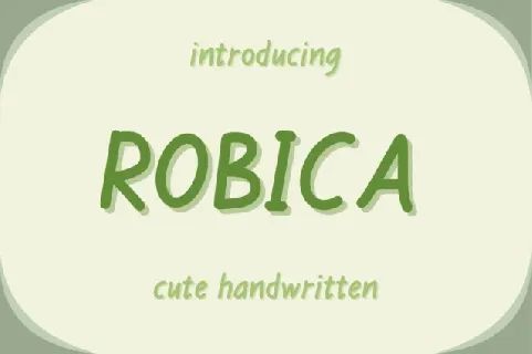 Robica Display font