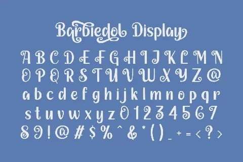 Barbiedol Display font
