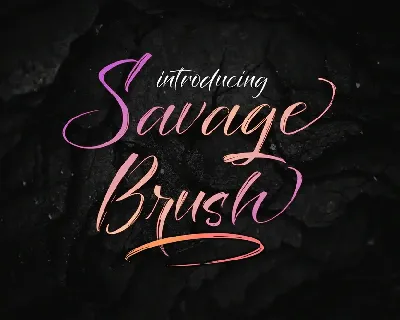 Savage Brush font