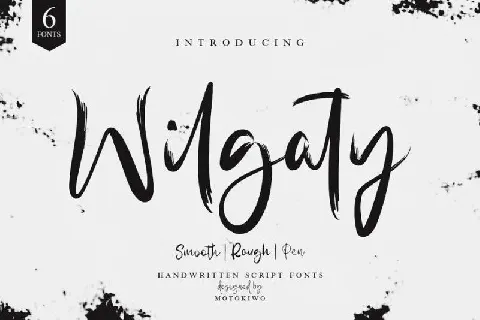 Wilgaty Brush font