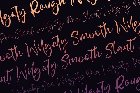 Wilgaty Brush font