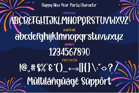 Happy New Year Party font