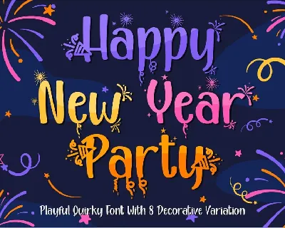 Happy New Year Party font