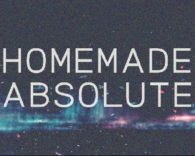 Homemade Absolute font