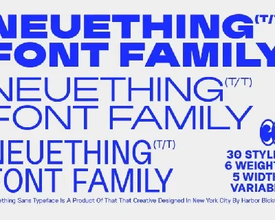 Neuething Family font