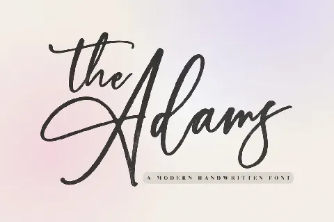 The Adams font